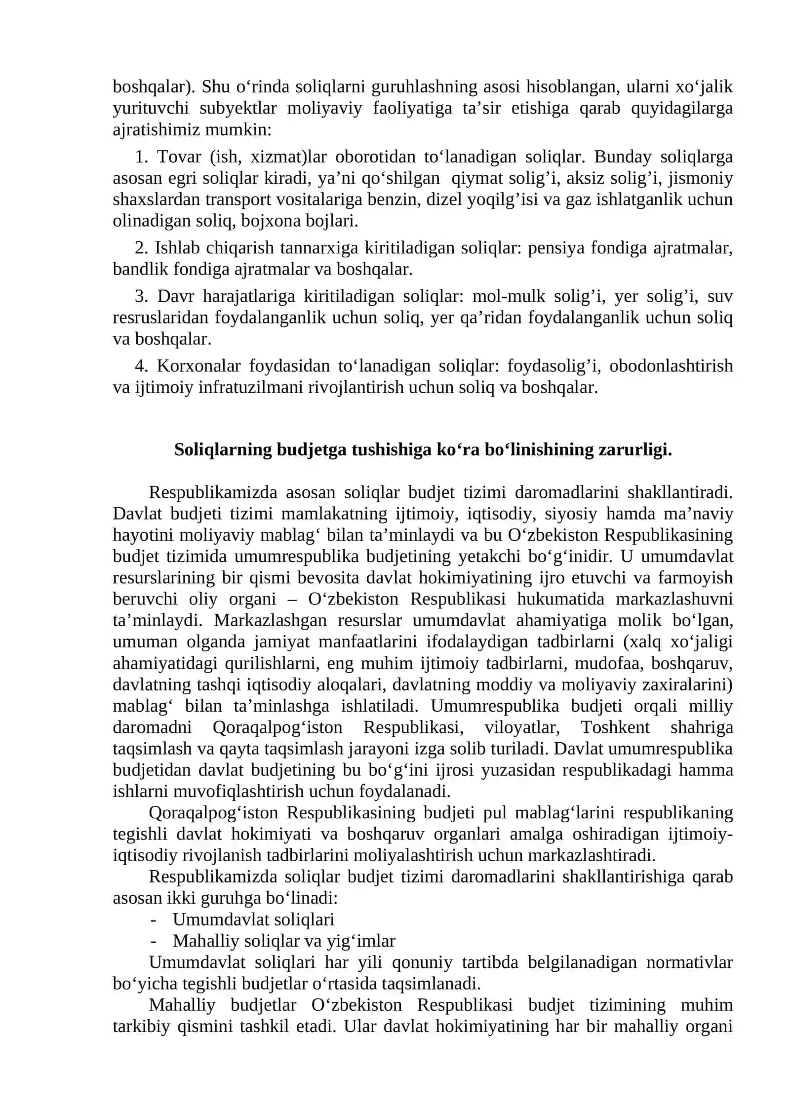 SOLIQLARNING GURUHLANISHI 4