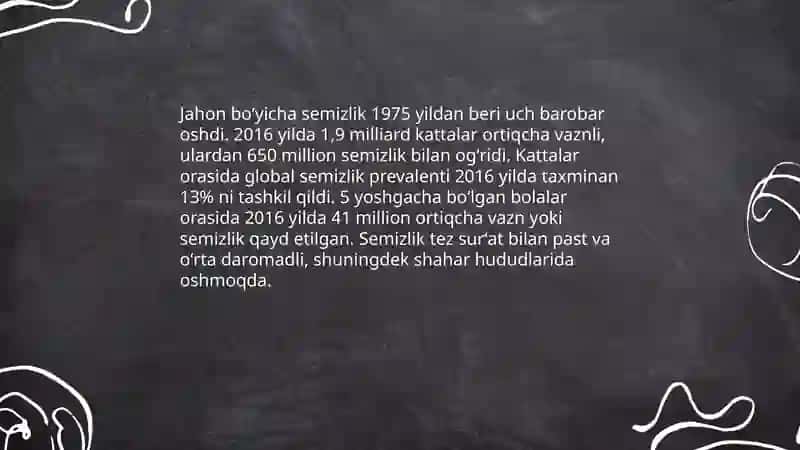 Semizlik va uning asoratlari 4
