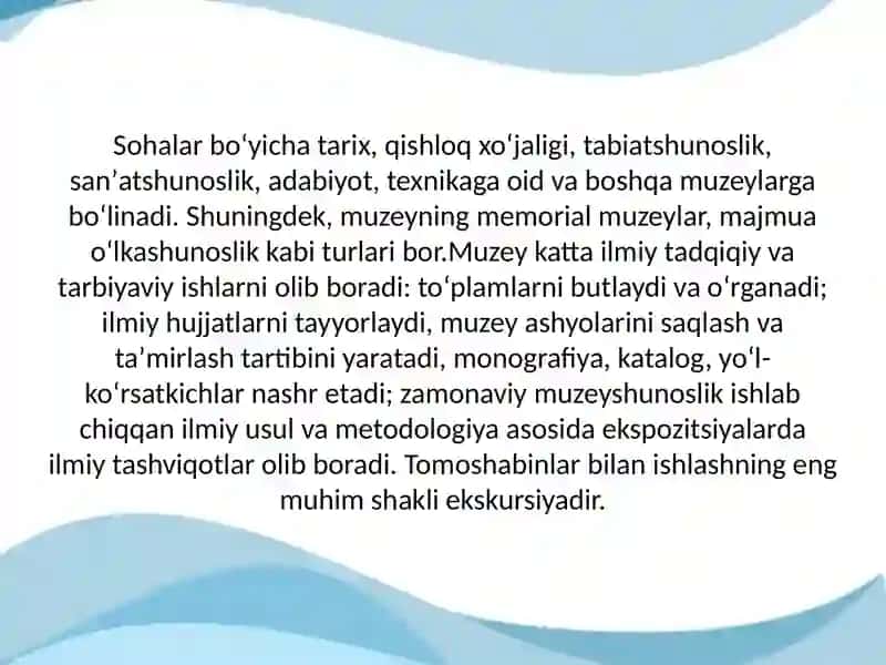 Oʻrta Osiyoda muzeylarning shakllanishi 4