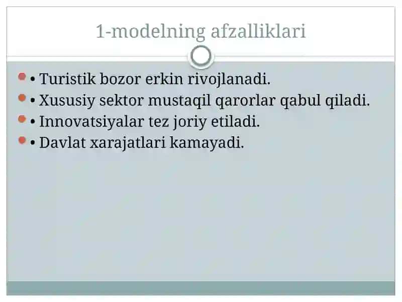 TURIZM SOHASINI BOSHQARISHNING TASHKILIY TUZILMASI VA MARKETINGI 4