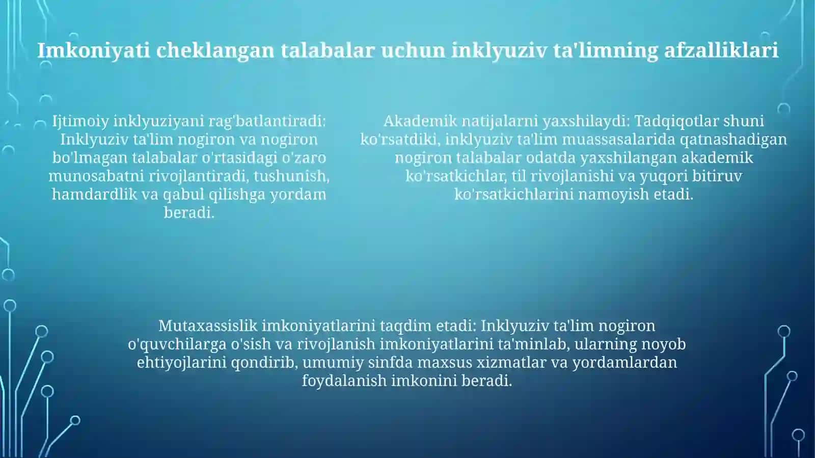 Inklyuziv Ta'Limning Mohiyati Intgratsion Ta'Lim Va Ijtimoiy Reabilitasiya 4