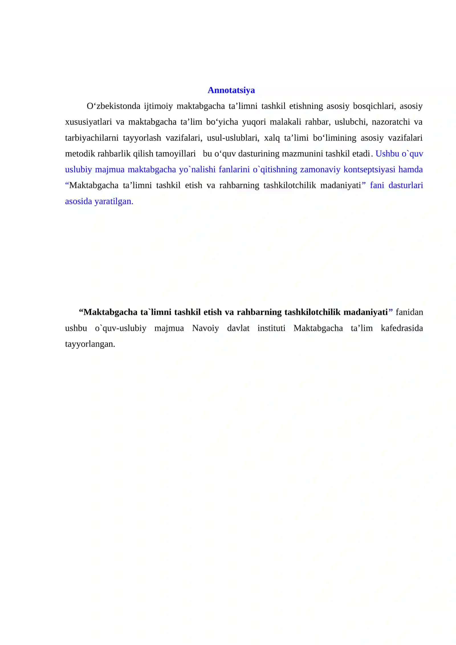 O`QUV USLUBIY МAJMUA 4