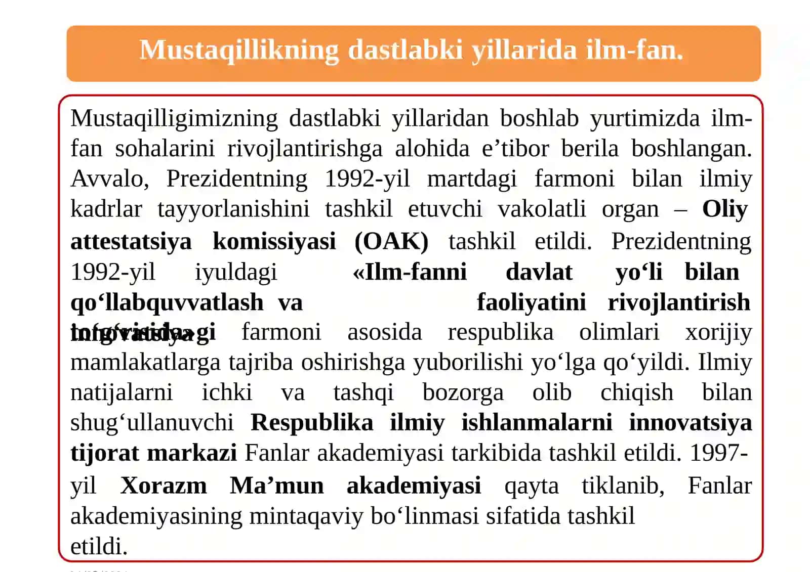 O‘zbekistonning eng yangi tarixi 4
