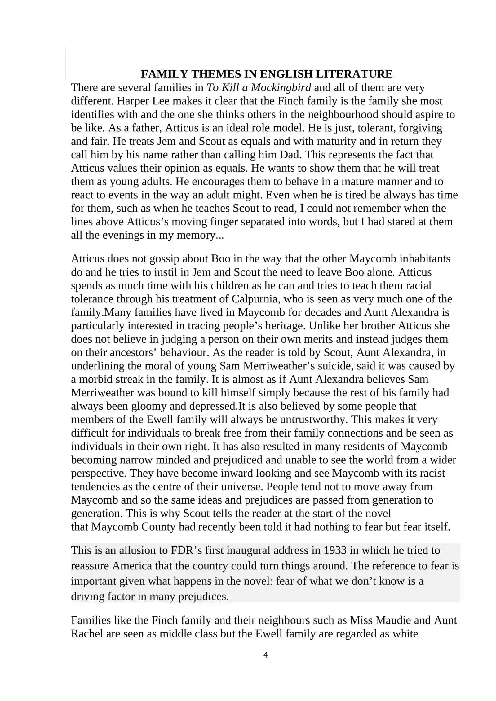 Family Themes in English Literature 4
