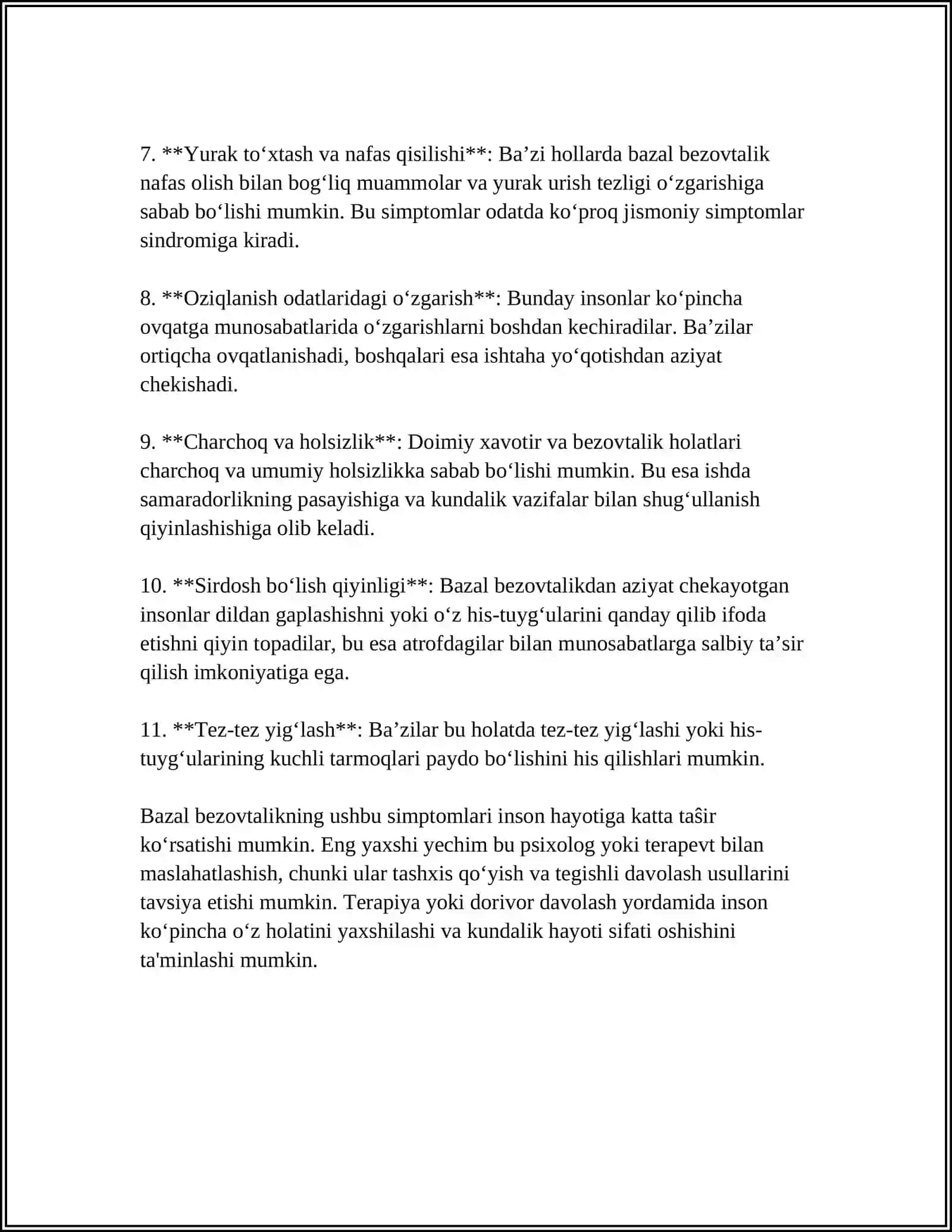 SHAXSLARARO ANALIZ (KAREN XORNI) BAZAL BEZOVTALIK VA BAZAL TUGʻMALIK 4