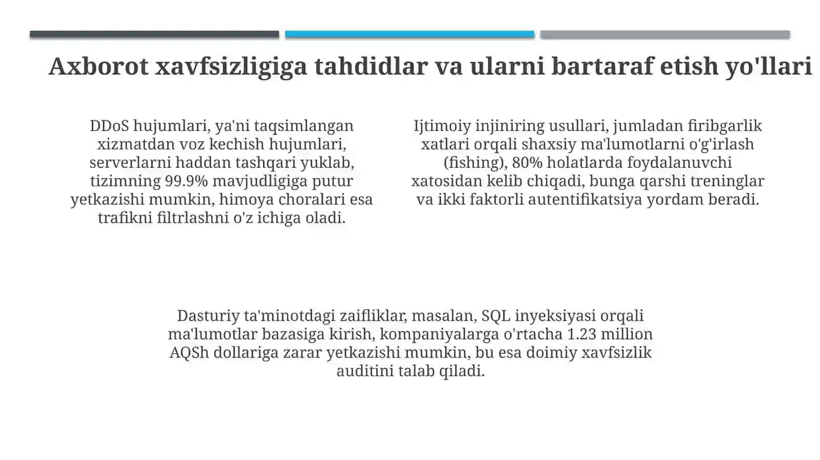 Ochiq axborot tizimlarida axborotli-psixologik xavfsizlik 4