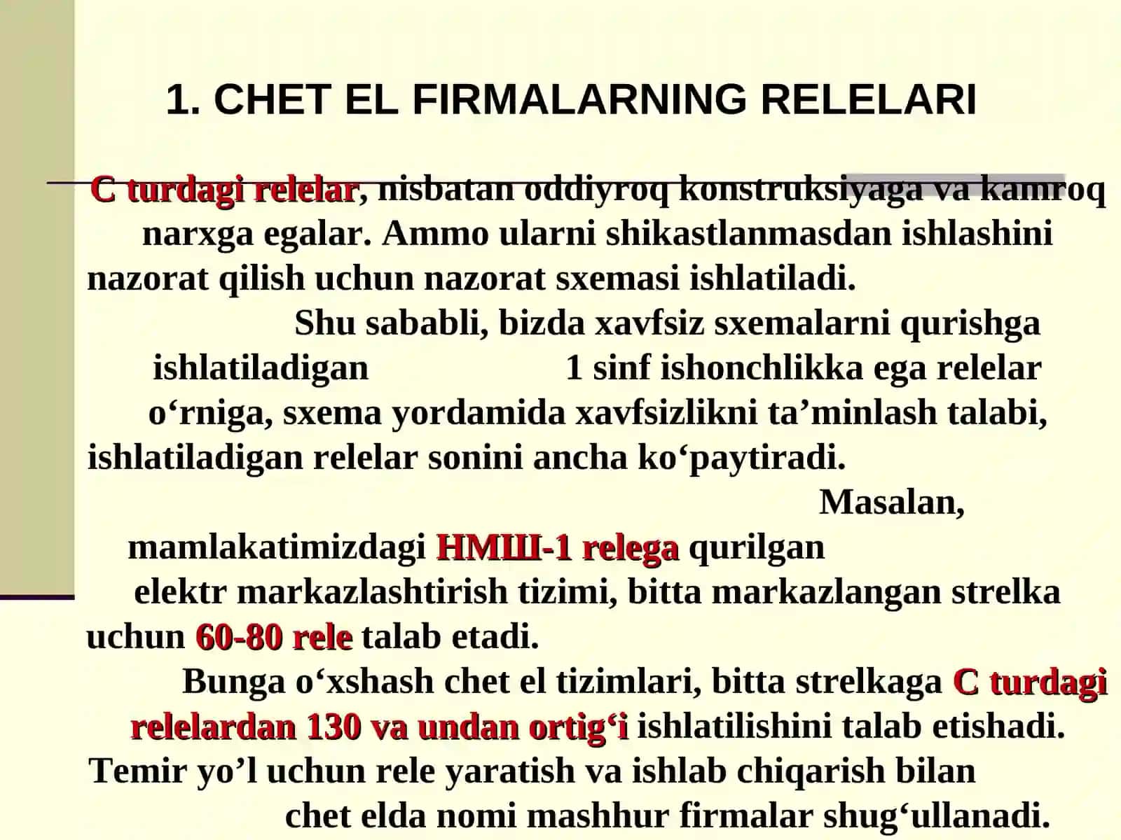 Chet el firmalarning relelari 4
