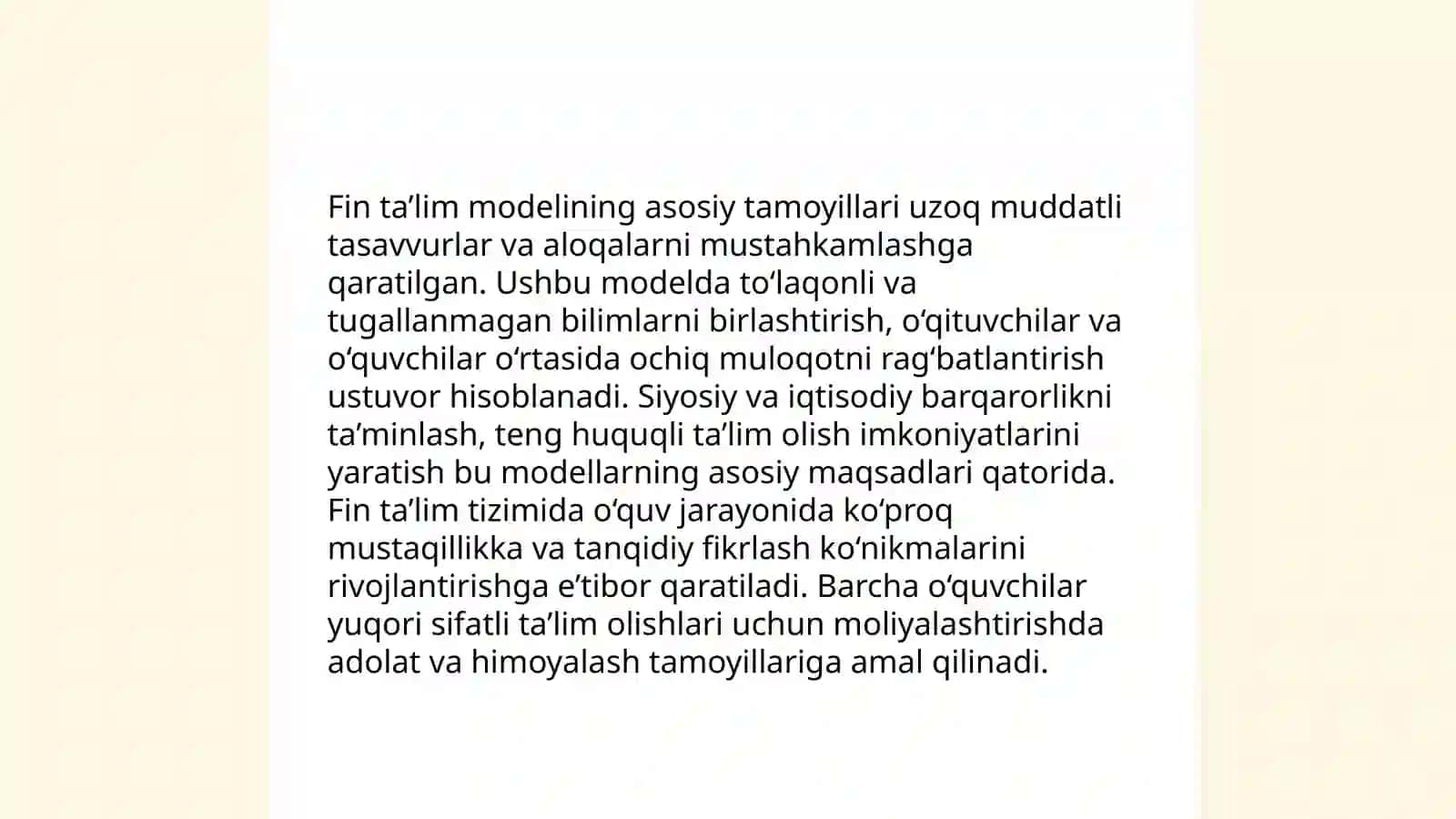 Finlandiyada boshlang‘ich ta'lim 4