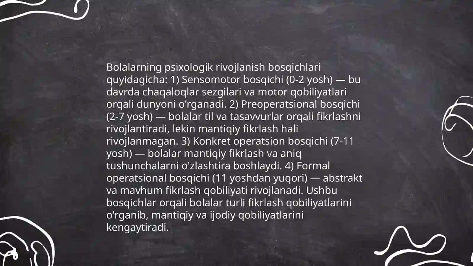 Bolalar psixologiyasi 4