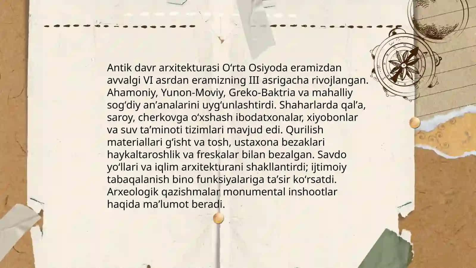 Oʻrta Osiyoda antik davr meʼmorchiligi 4