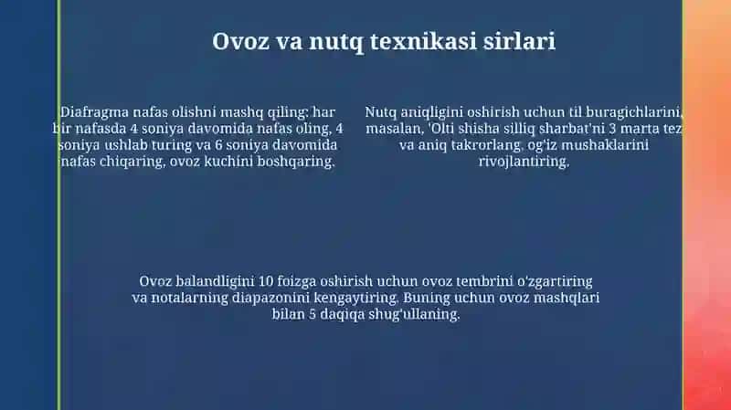 Nutqqa tayyorgarlik va ishonchni oshirish 4