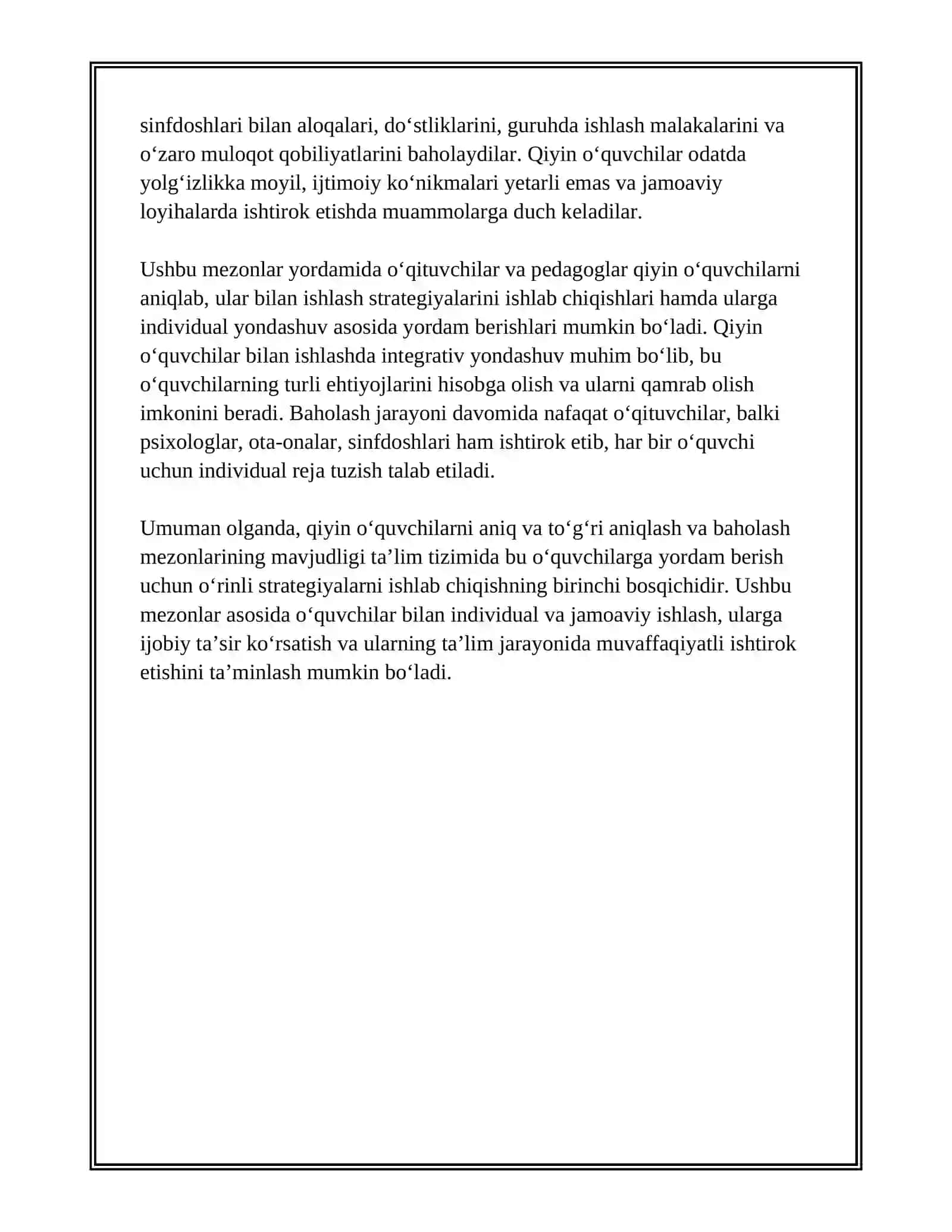 TA’LIMDA QIYIN O‘QUVCHILAR BILAN ISHLASH STRATEGIYASI 4