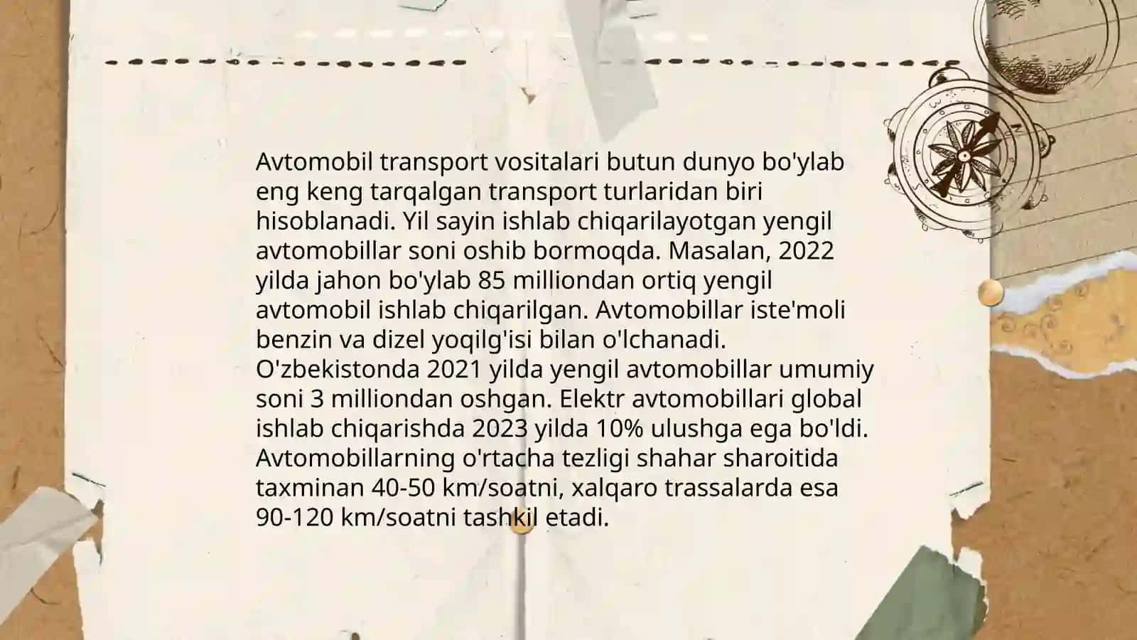 Transport vositalarining turlari va ularning moddiy texnik bozori 4