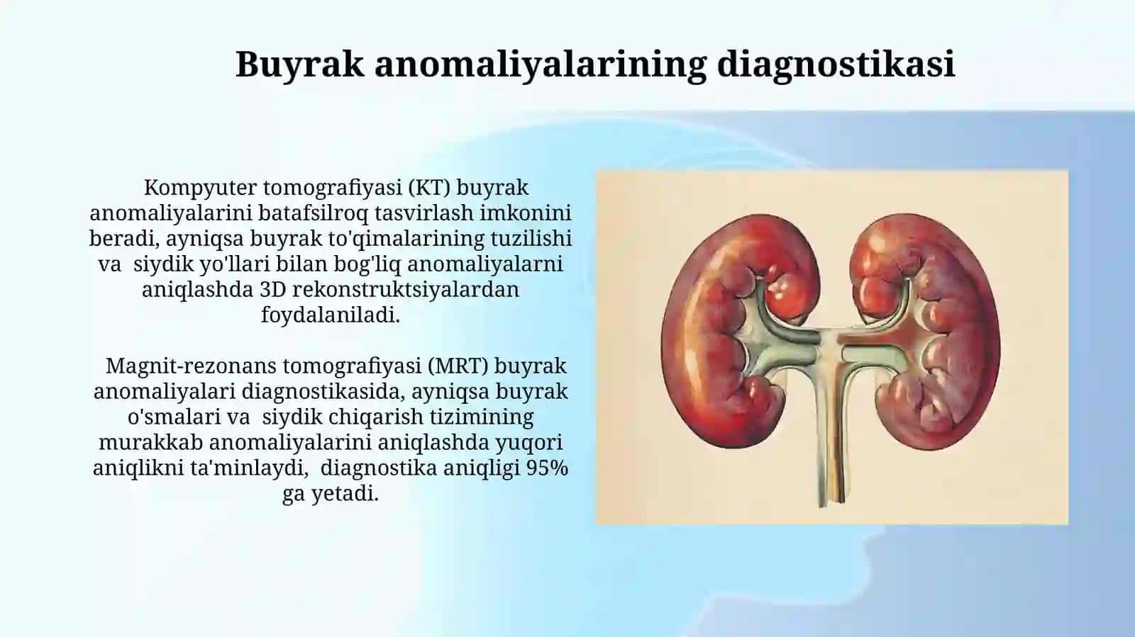 Buyrak anatomiyasi rasmi va buyrak tugʻma anamoliyalari rasmi 4