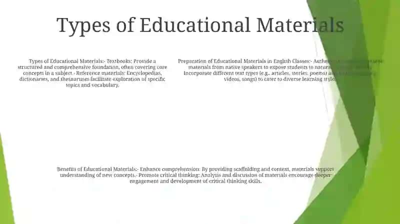 Preparation Of Educational Materials In English Classes 4