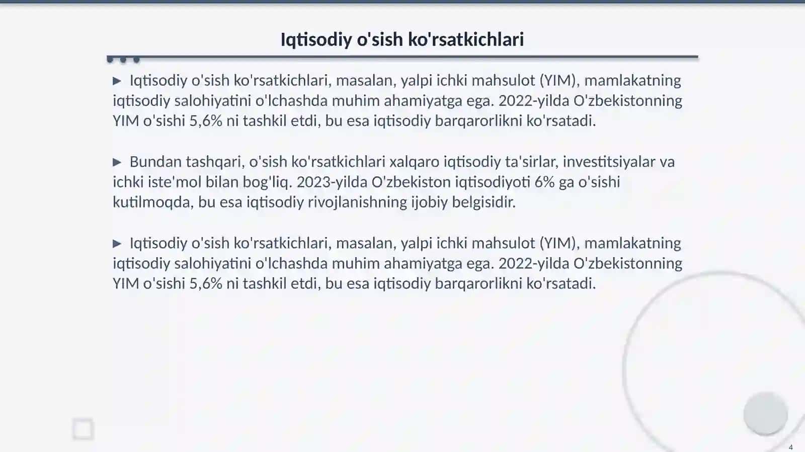 Iqtisodiy nazariyalar va tamoyillar 4
