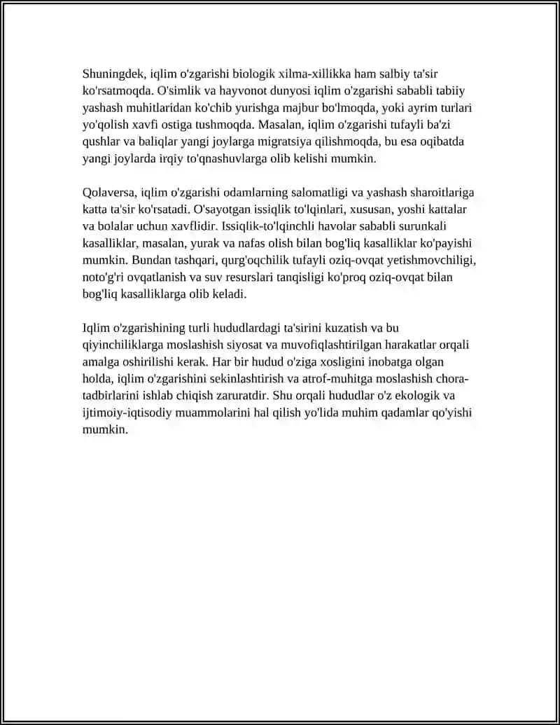 GEOGRAFIK, MINTAGAVIY VA MAHALLIY EKOLOGIK MUAMMOLAR 4