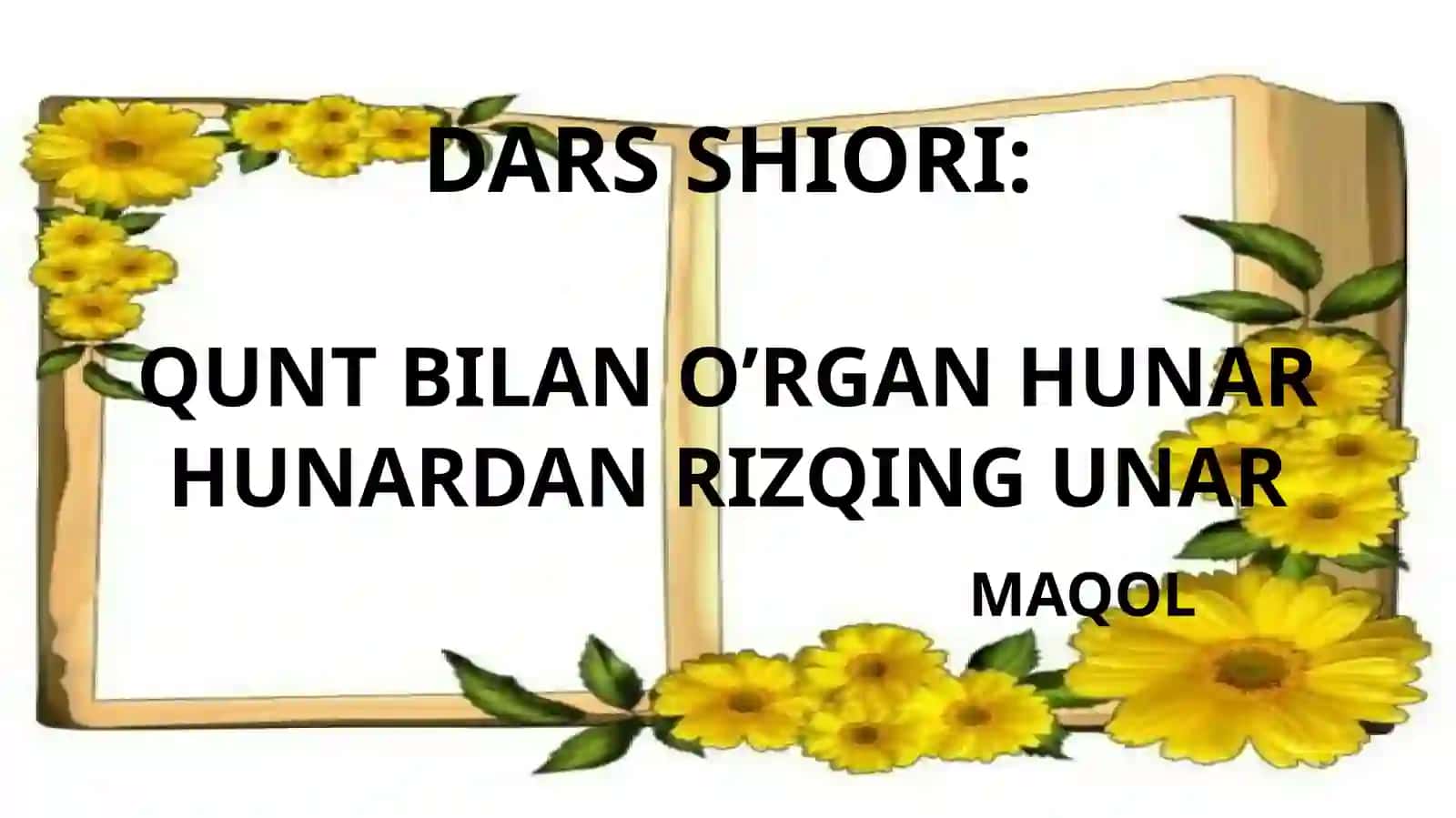 ONA TILI VA O’QISH SAVODXONLIGI FANIDAN BIR SOATLIK OCHIQ DARSTAQDIMOTI 4