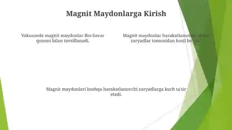 Vakumdagi magnit maydon 4