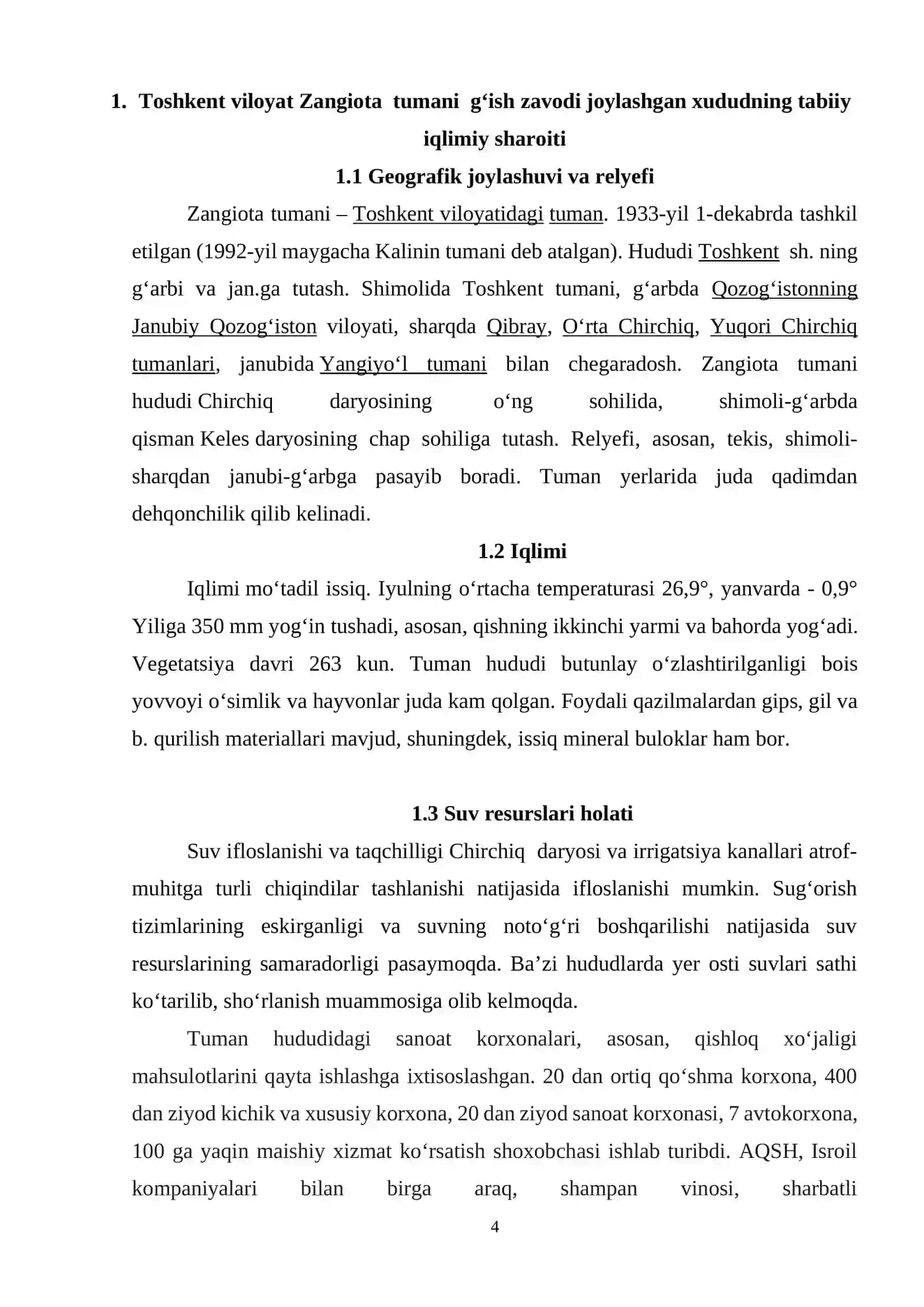 Kurs ishi_Qizil g‘isht ishlab chiqarish korxonasining ekologik pasportini tuzish 4