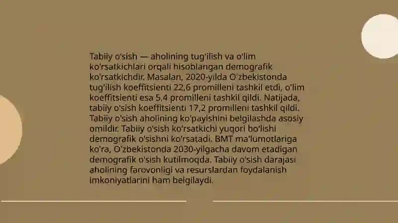 Ózbekiston aholisi va mehnat resurslari 4