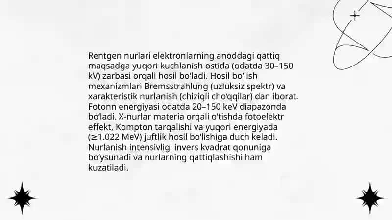 Kompyuter tomografiyasi va uni ishlashining fizik asoslari 4
