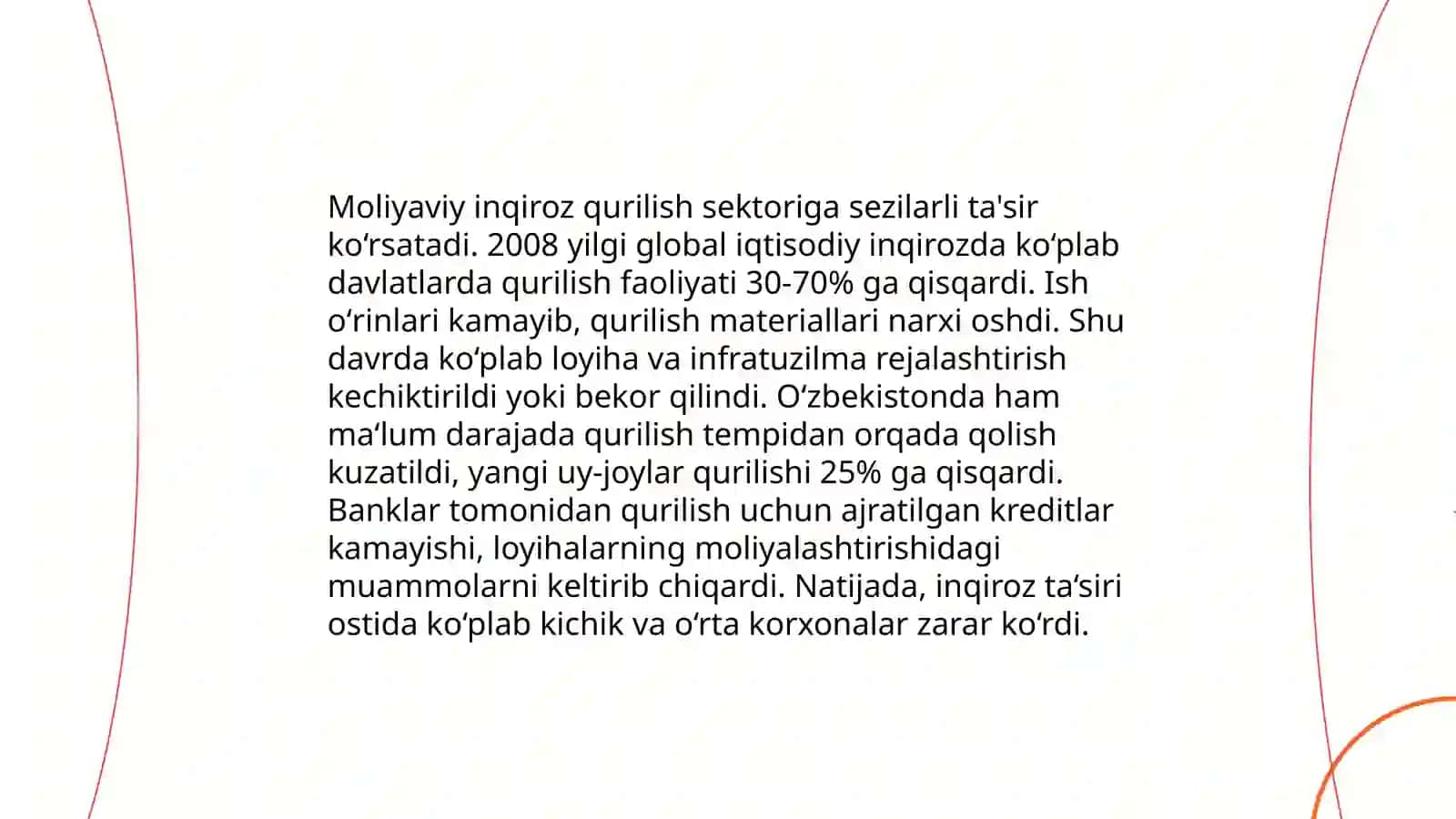 Jaxon moliyaviy - iqtisodiy inqirozi sharoitida qurilish industriyasining ishlab chiqarish va resurs potentsiali va undan oqilona foydalanish yo'llari 4