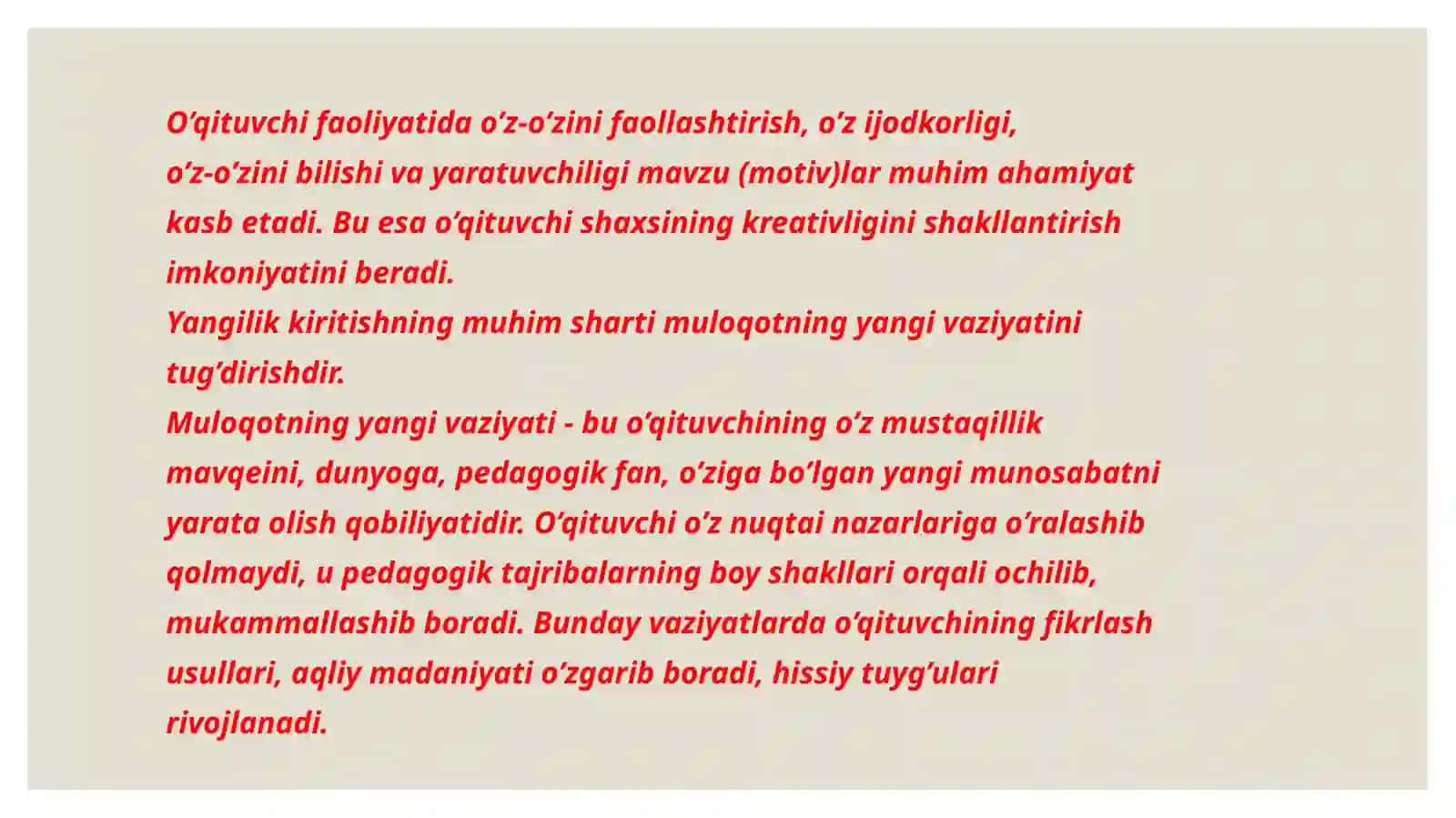 Har tomonlama barkamol shaxsni shakllantirish –milliy tarbiyaning bosh maqsadi 4