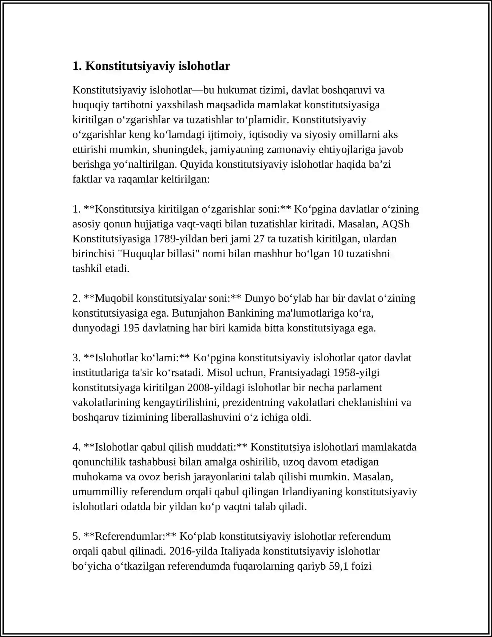 MUSTAQILLIK YILLARIDA DAVLAT BOSHQARUVI TIZIMIDA AMALGA OSHIRILGAN ISLOHOTLAR 4