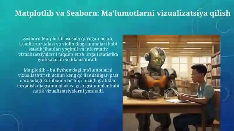 Sunʼiy intellekt uchun zaruriy vositalar va kutubxonalar bilan ishlash 4