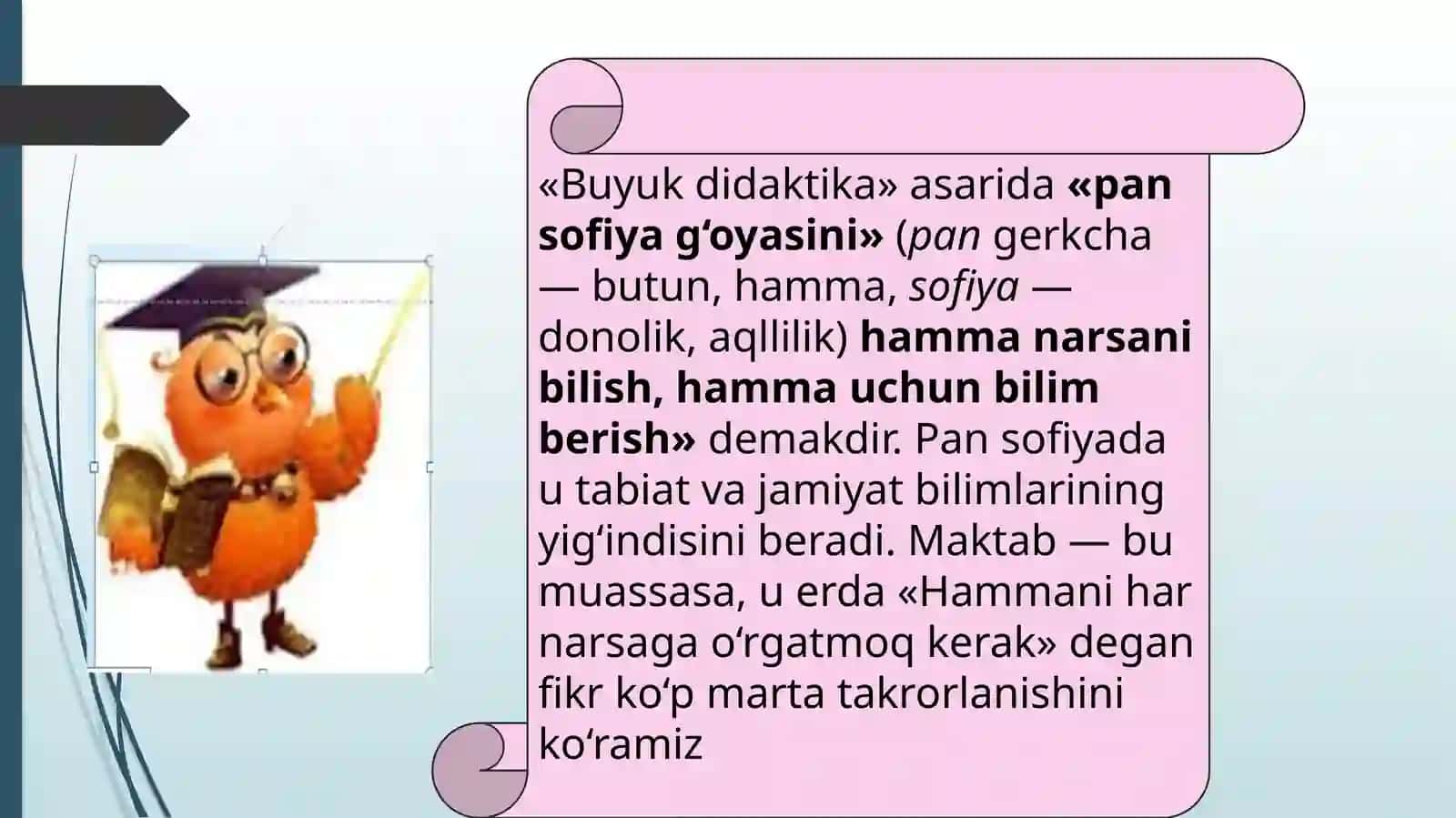 Yan Amos Komenskiy pedagogik fikrlari 4
