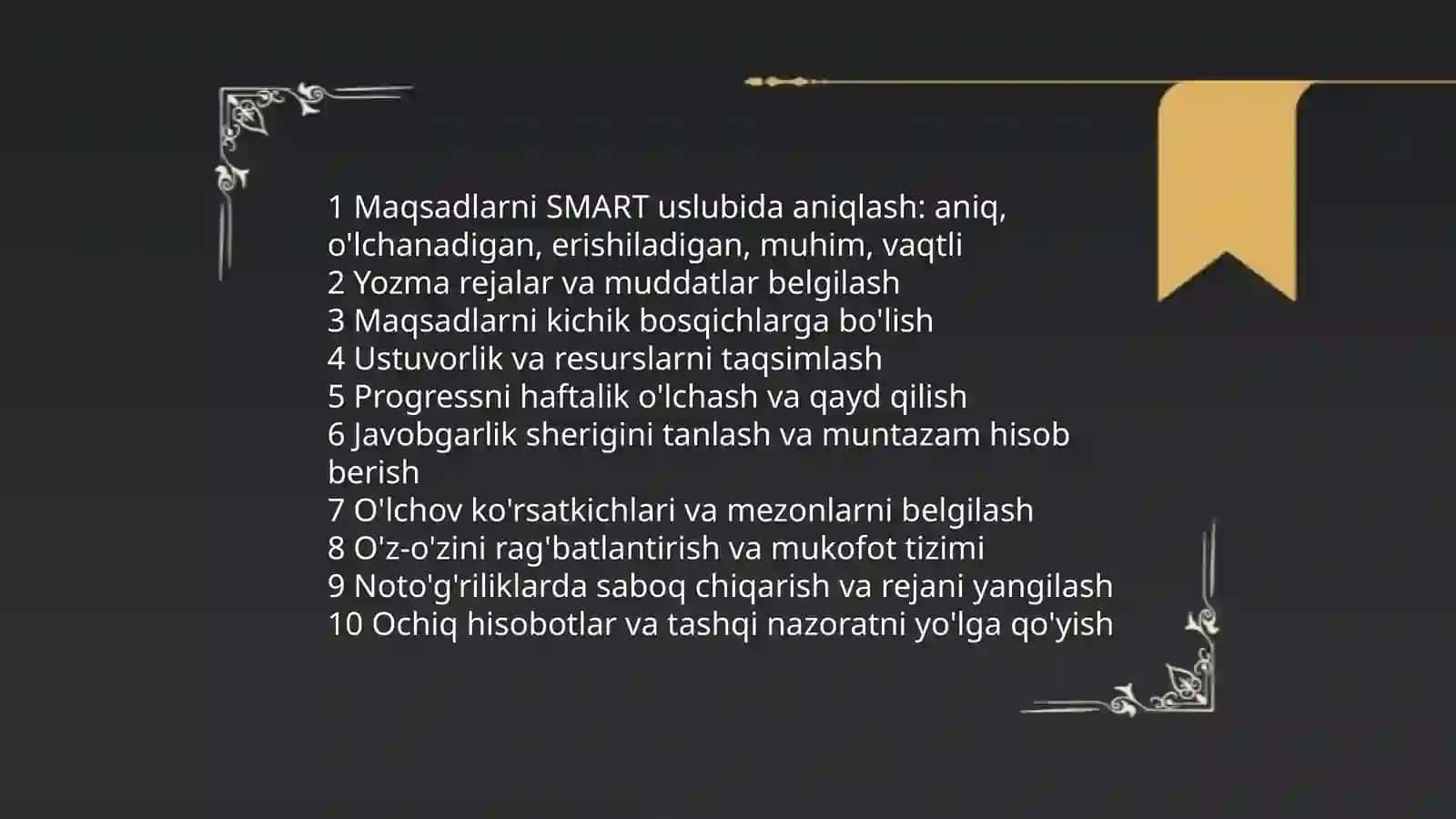 Muvaffaqiyat uchun shaxsiy javobgarlikni shakllantirish 4