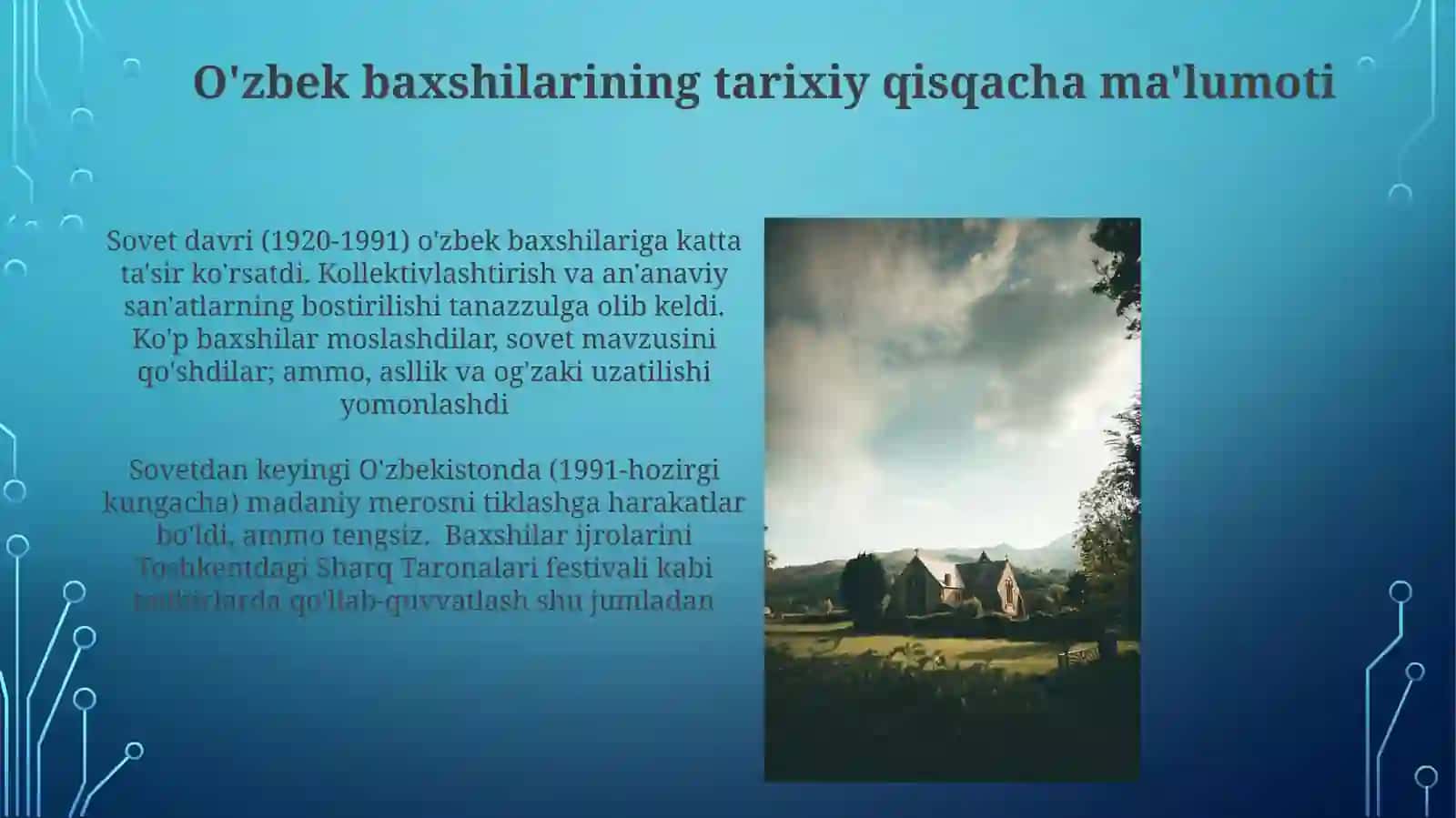 Òzbek xalq baxshilarining tarixiy sharhi 4