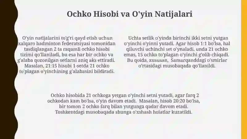 Badminton Hakamligi Asoslari 4