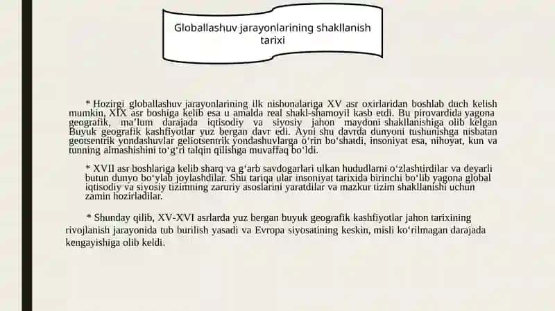 GLOBAL JARAYONLAR DIALEKTIKASI 4