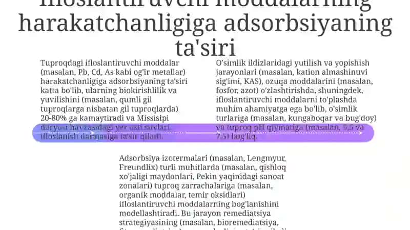 Adsorbsiya va adsorbsiya jarayonini tuproqda va ósimlikdagi ahamiyati 4