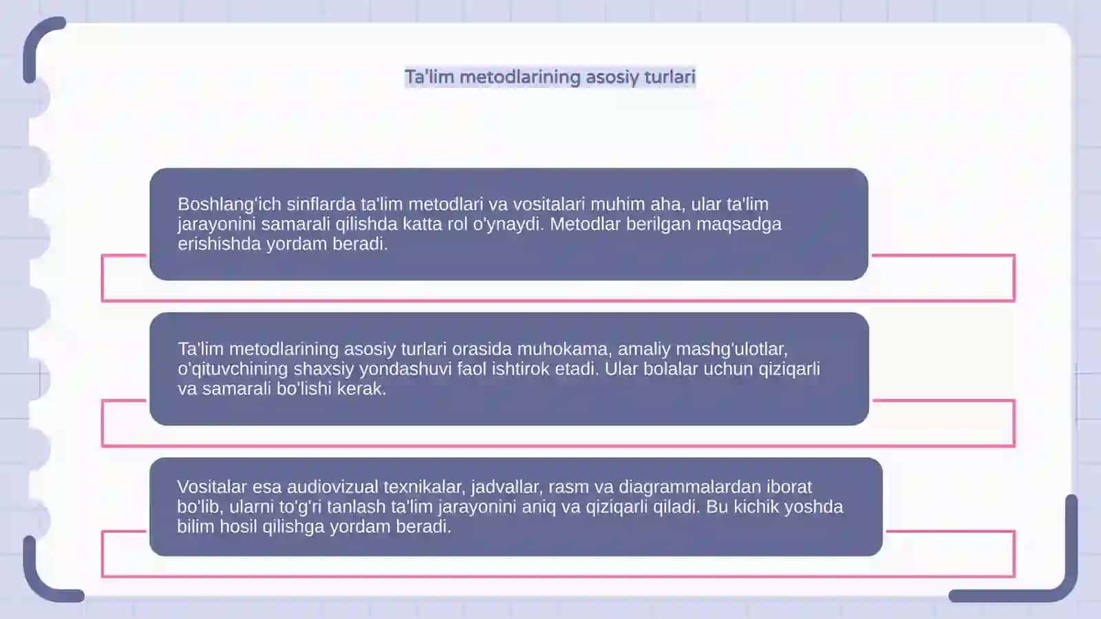 Boshlang'ich sinflarda ta'lim metodlari va vositalari 4
