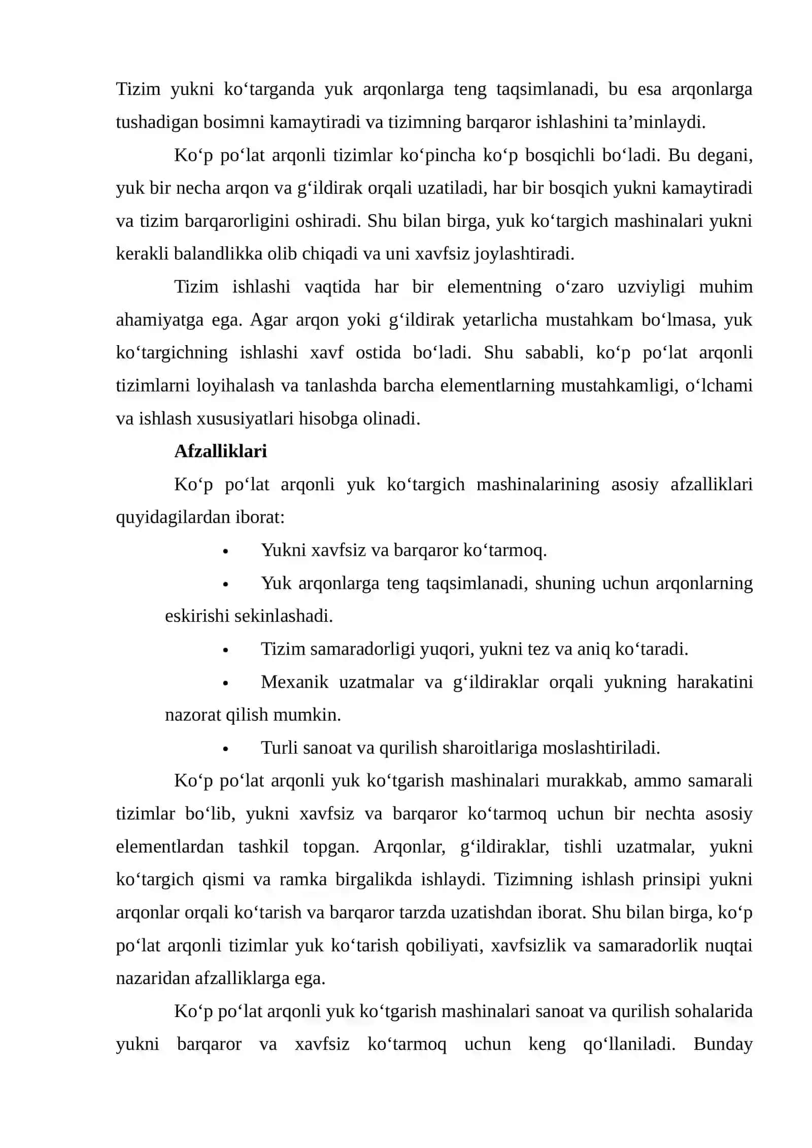 Ko'p po'lat arqonli yuk ko'tgarish mashinalari 4