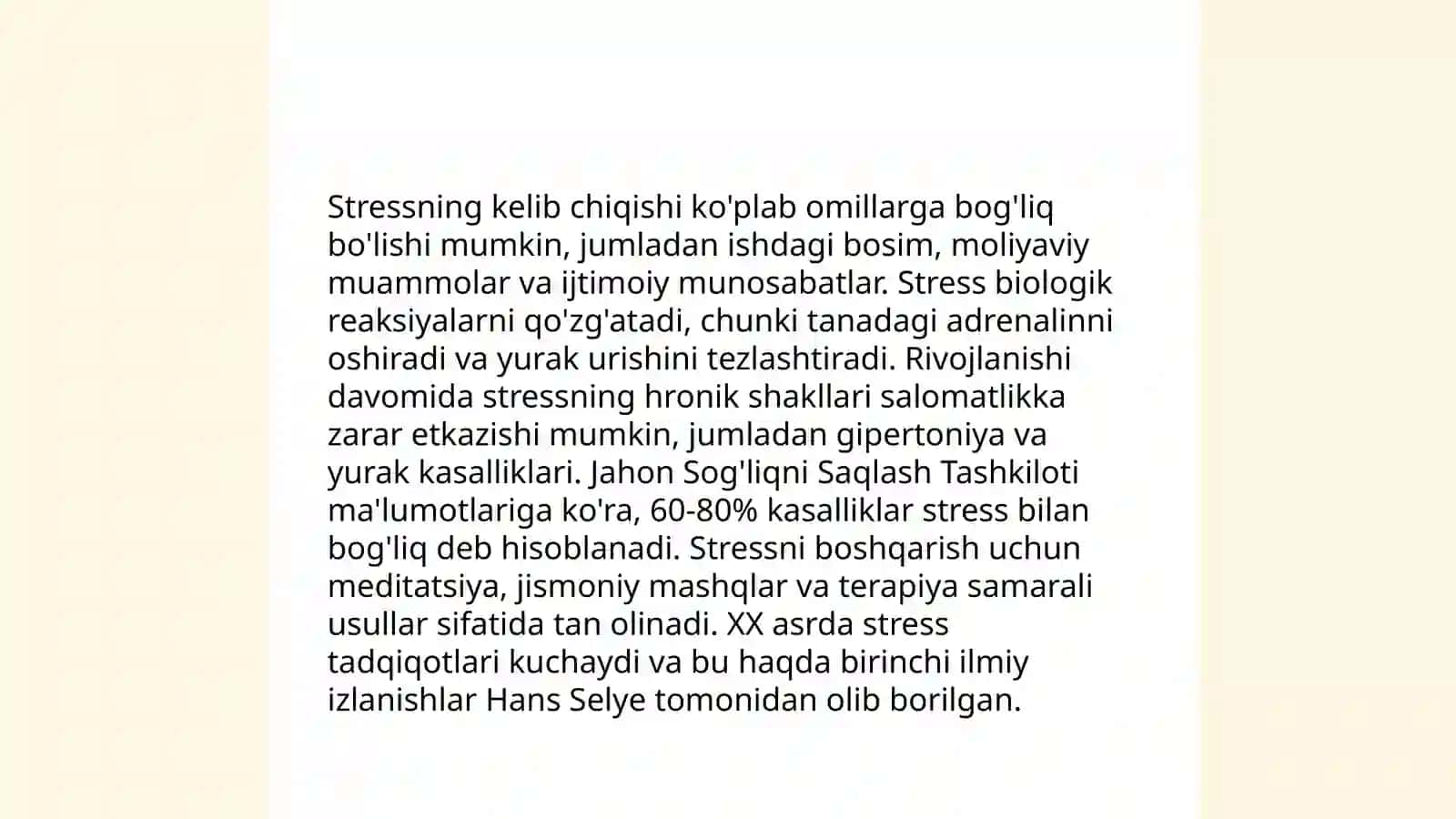 G.Selening stress va distress haqidagi taʼlimoti 4