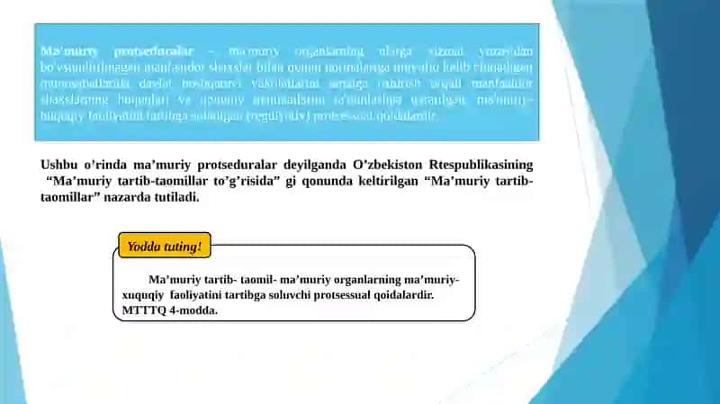 MA'MURIY PROTSEDURALAR 4