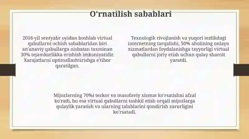 Virtual qabulxonaning ochilishi (2016-yil sentabrdan) 4