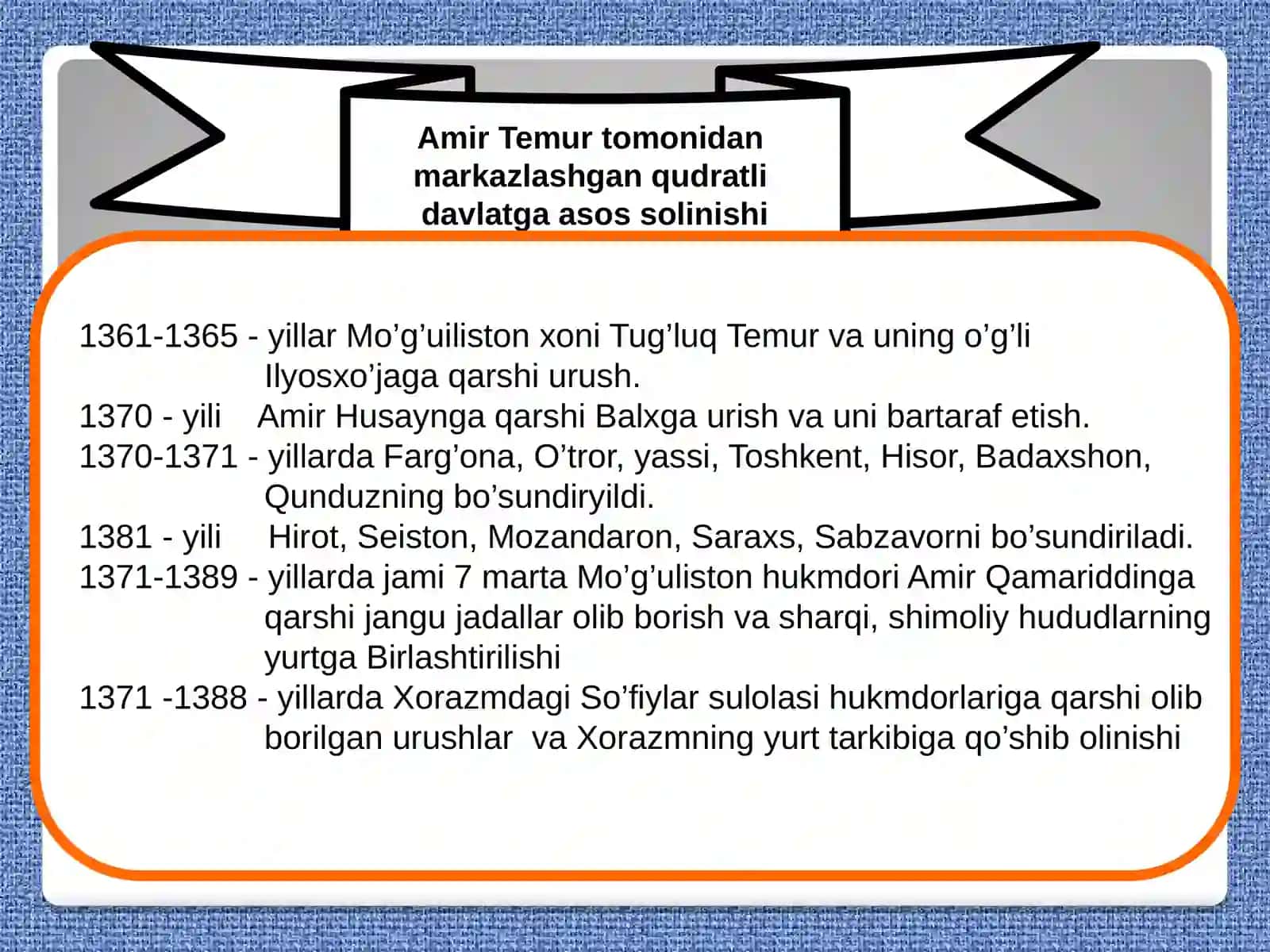 AMIR TEMUR VA TEMURIYLAR DAVRIDA O‘ZBEK DAVLATCHILIGINING YUKSALISHI 4