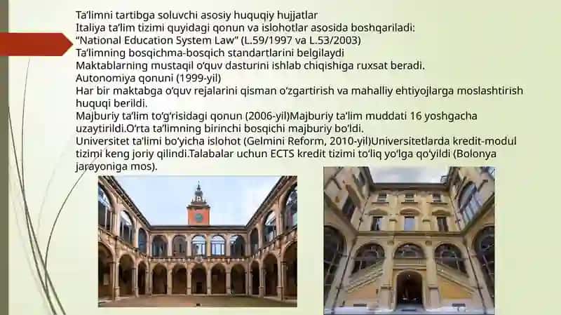 ITALIYADA TA’LIM TIZIMI 4