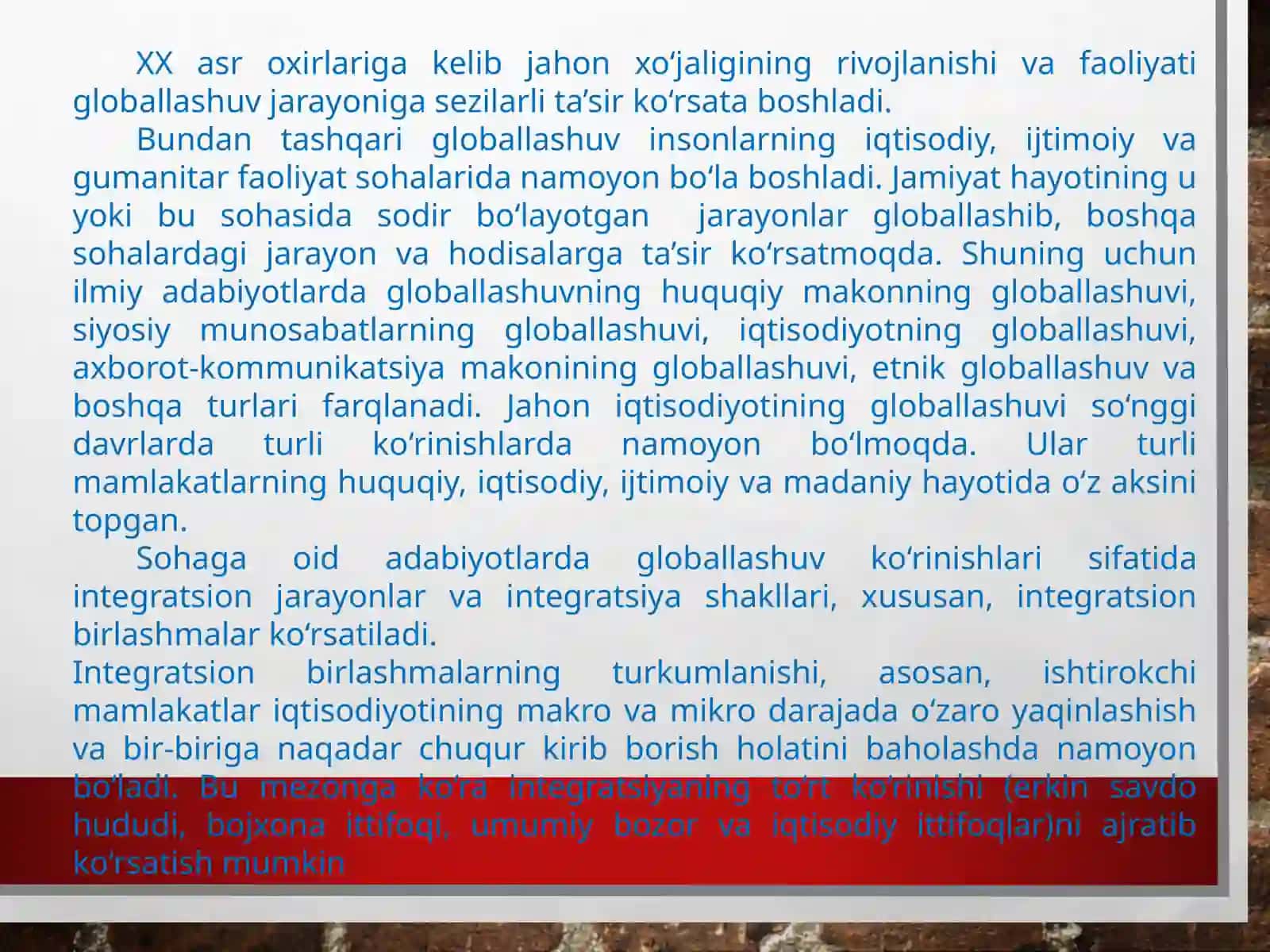 Jahon iqtisodiyotni globallashuvi 4
