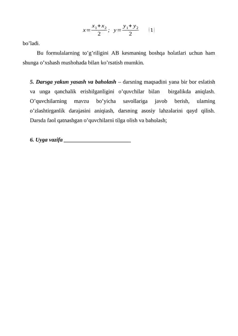 9-sinf geometriya 1-chorak dars ishlanmalari 4