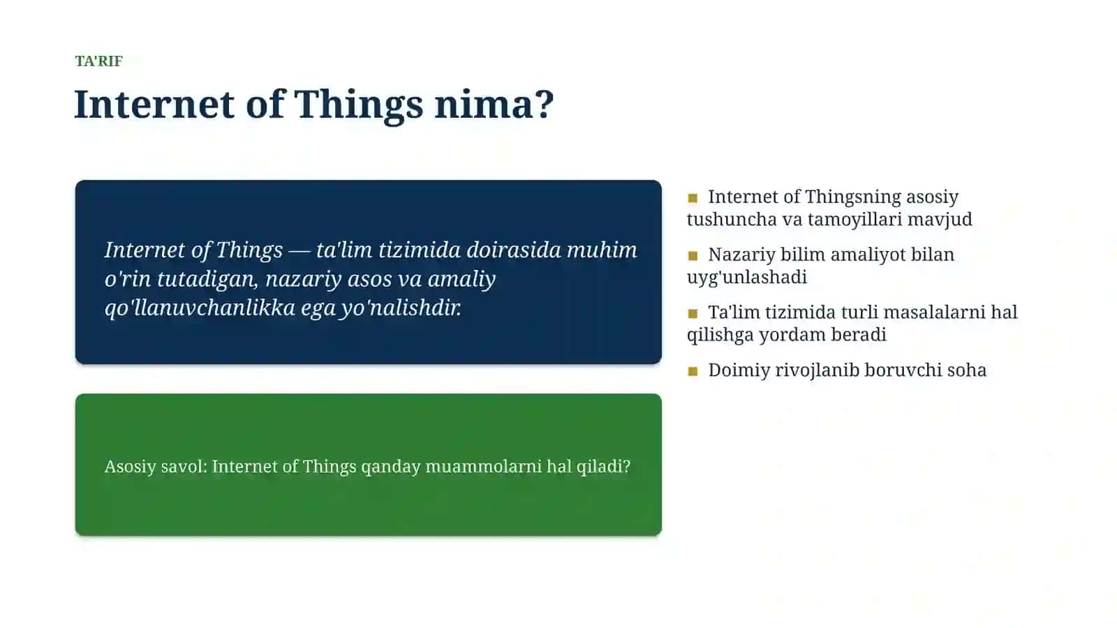 Internet of Things Metodlari va Usullari 4