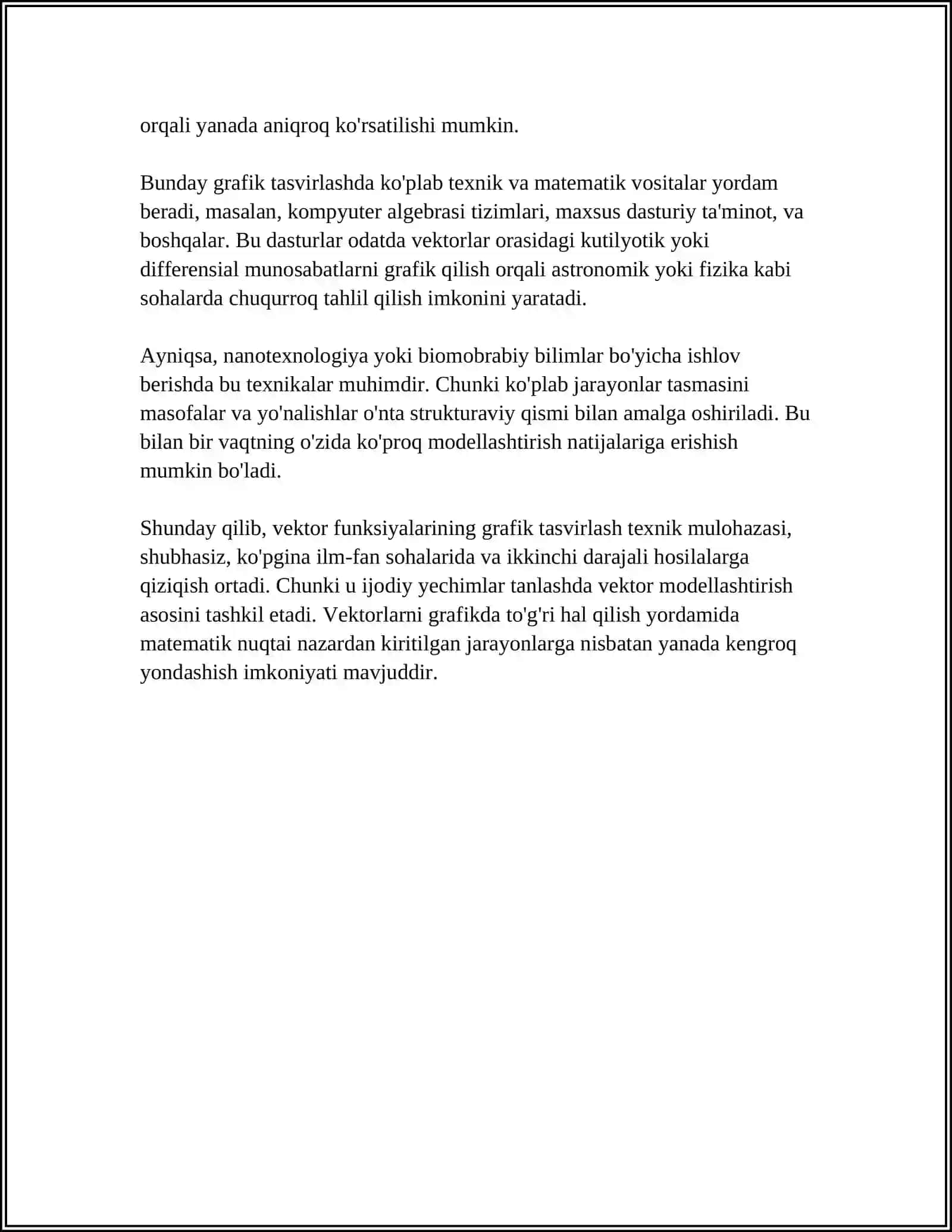 VEKTOR FUNKSIYALARINING KOMPYUTER GRAFIKASIDAGI TATBIQI 4