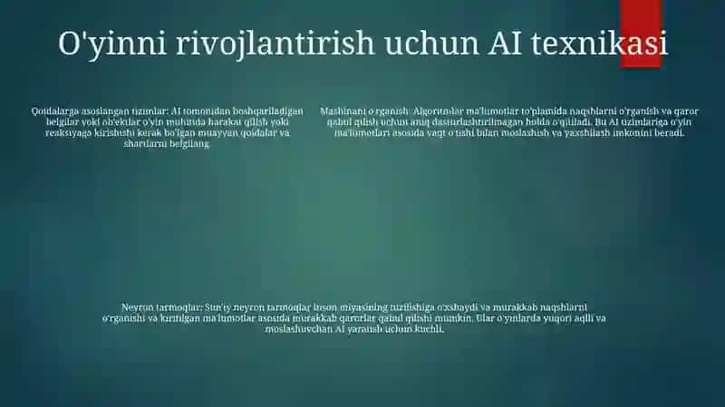 Intellektual OʻYinlar Loyihalash 4