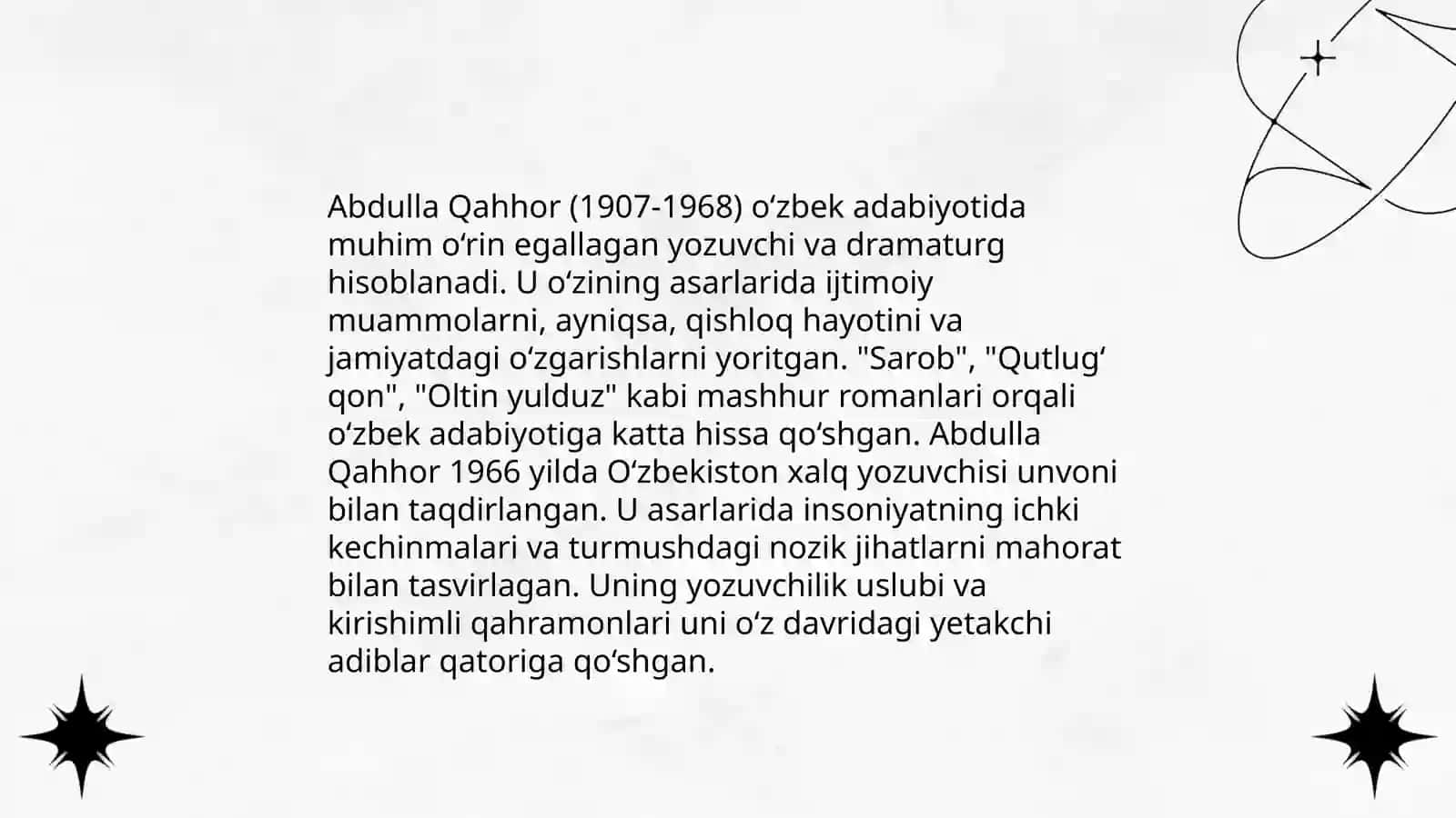 Abdulla Qahhor siymosi 4