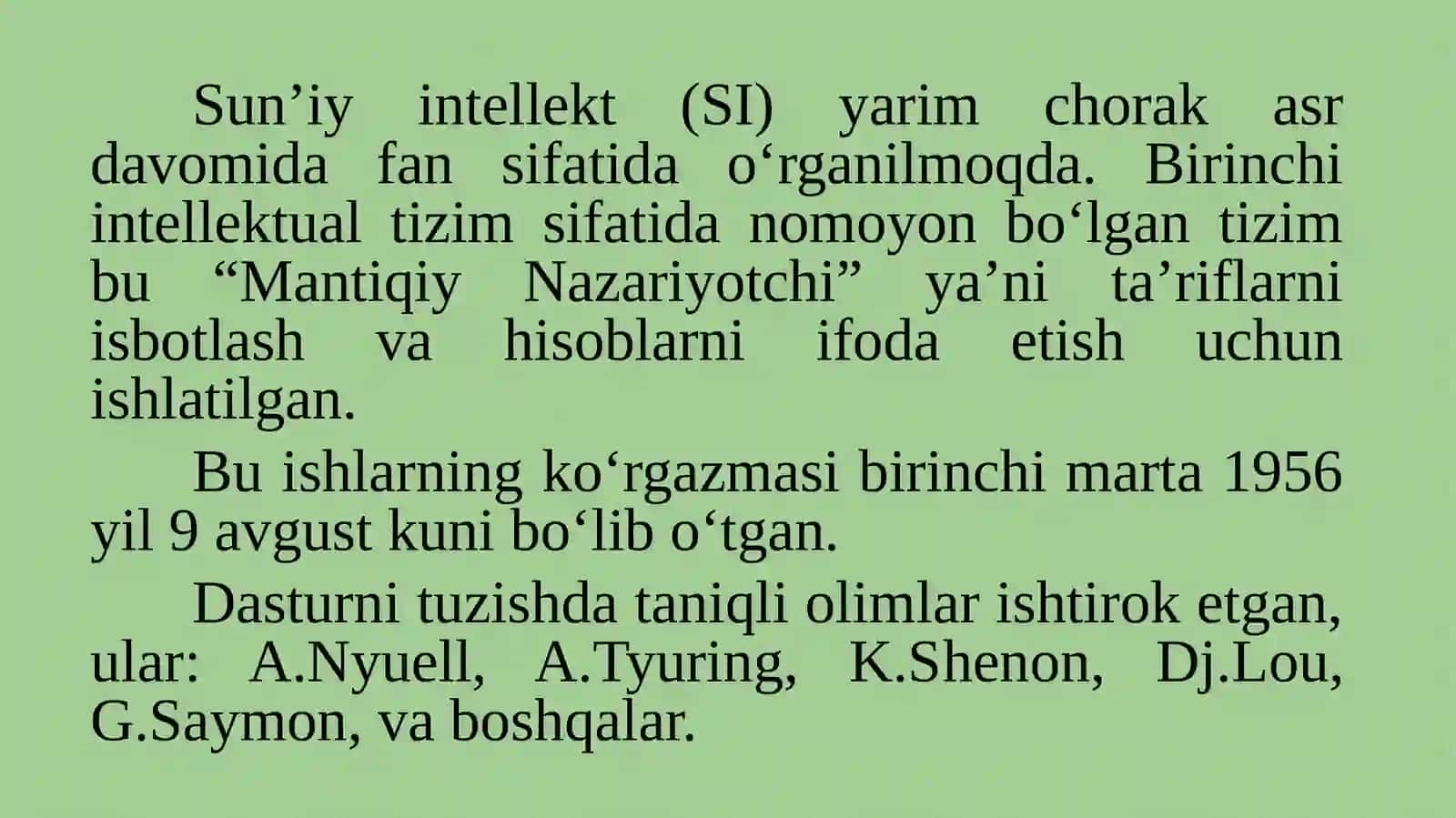 INTELEKTUAL BOSHQARUV TIZIMILARI 4